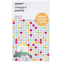 APOVIT Omega-3 gelefisk, 30 stk.